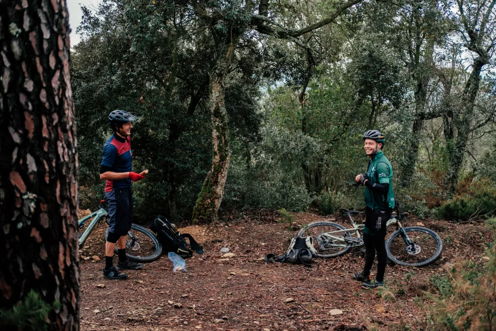 Mountainbikers in Girona